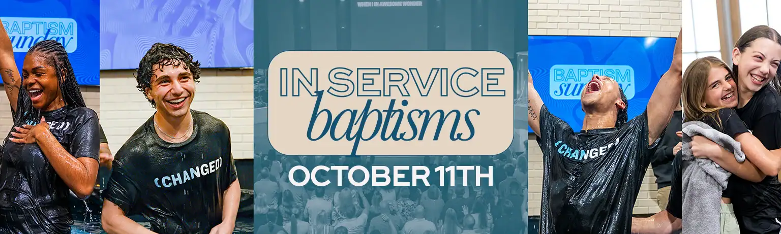 In Service Baptisms – October 11th